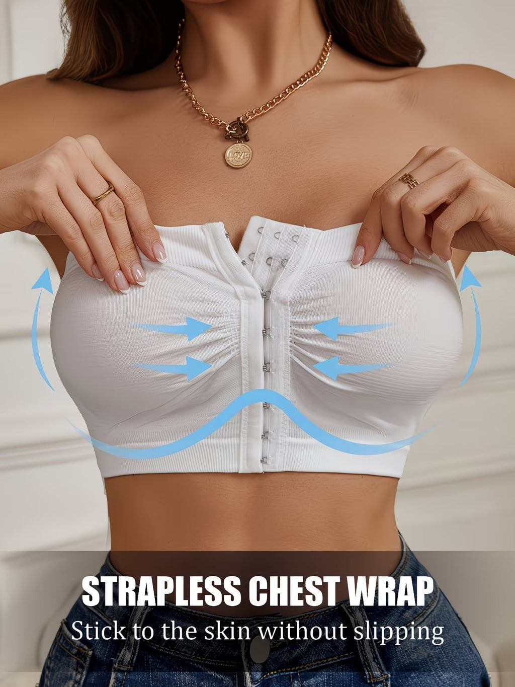 Breathable 3PCS Strapless Bra.